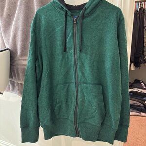 OP Forest Green Men's Zip-Up Sweater excellent condition wore once